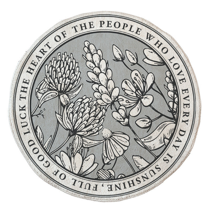 Floral Emblazoned Area Mat Kalsten