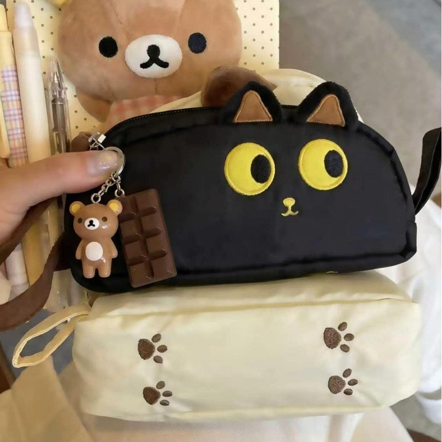 Plush Animal-Themed Zippered Pen Pouch