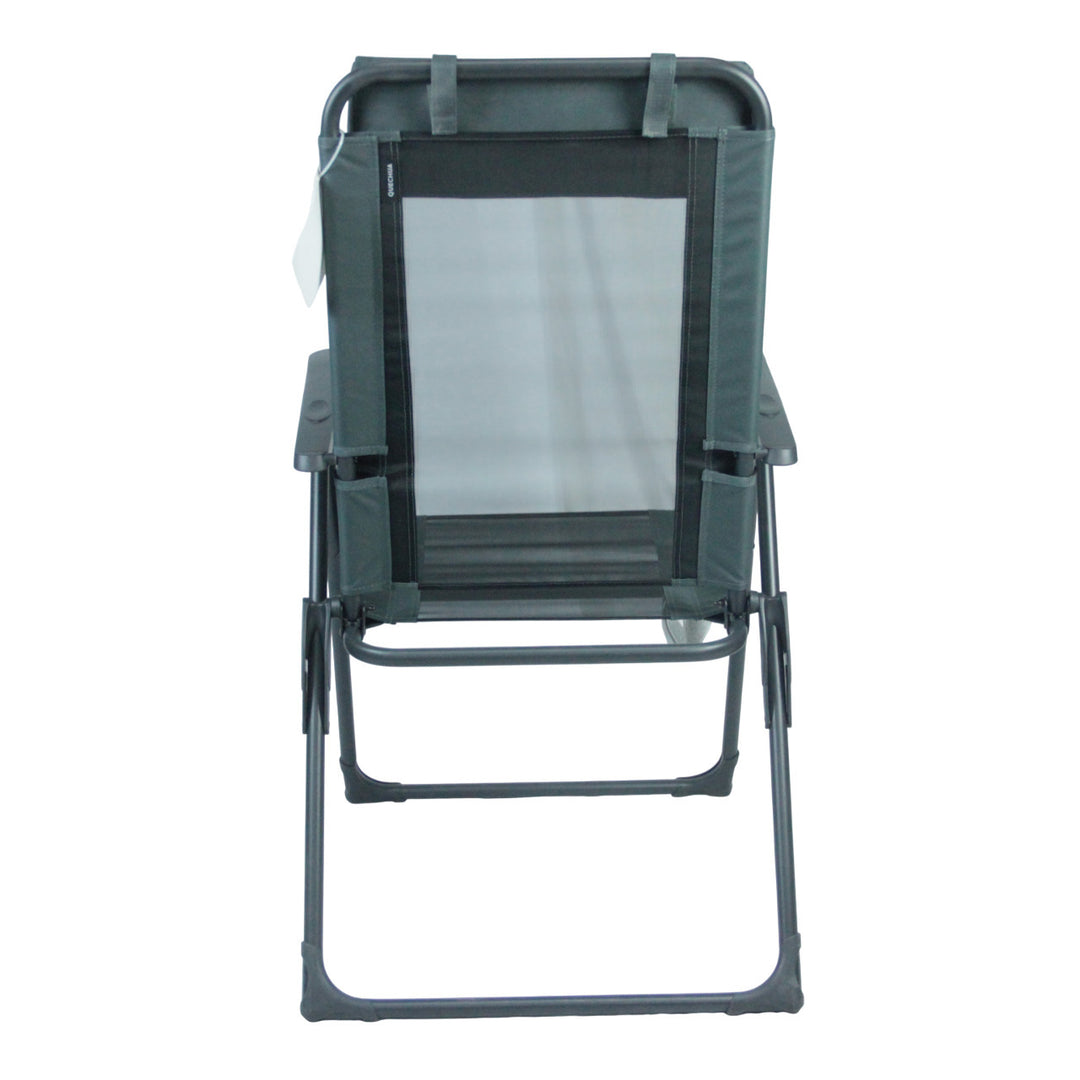 Recliner with ergonomic headrest and folding mechanism Kalsten