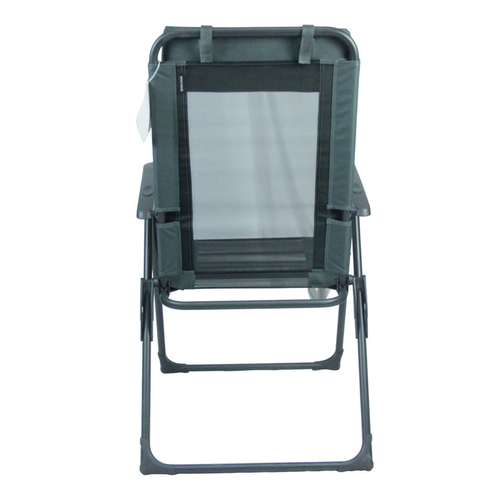 Recliner with ergonomic headrest and folding mechanism Kalsten