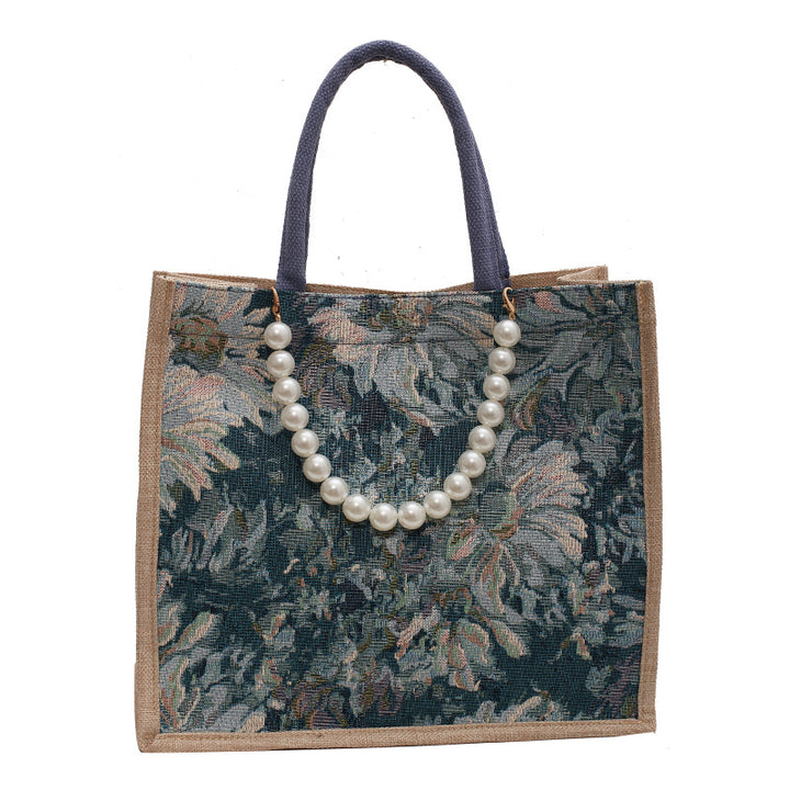 Elegant Floral Pattern Tote Bag