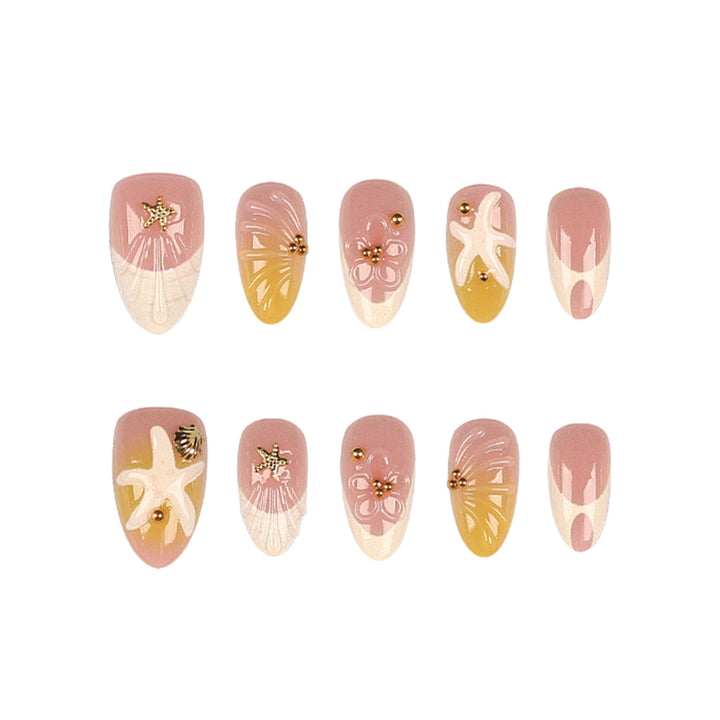 Coastal Inspired Press-On Nail Set