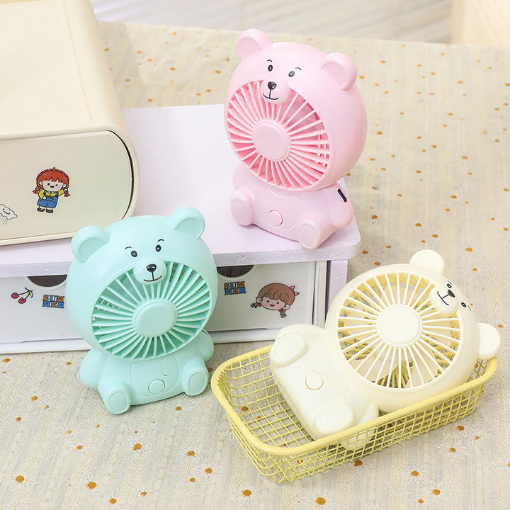 Ladies portable hand fan in cute bear design Kalsten