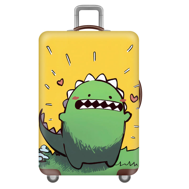 Unisex hard-shell suitcase with cheerful dinosaur motif Kalsten