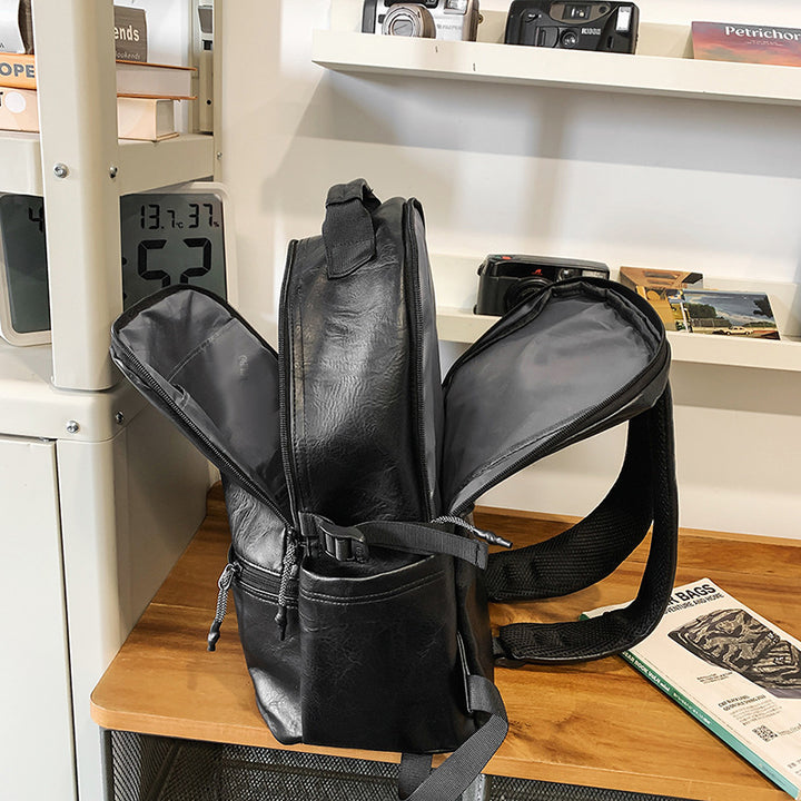 Vintage Leather Travel Backpack Kalsten