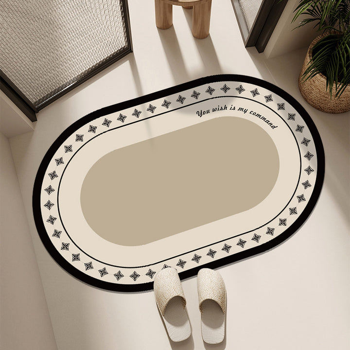 Floral-Printed Welcome Mat