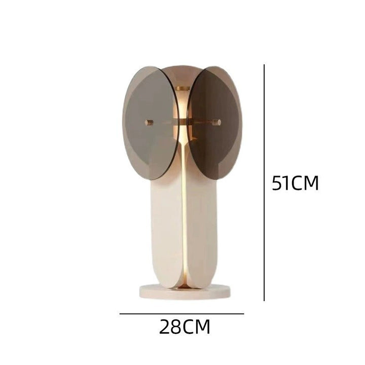 Sculptural Glass Table Lamp