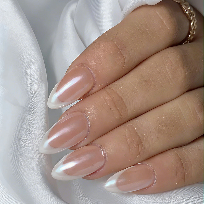 Acrylic nail set with elegant, natural design Kalsten