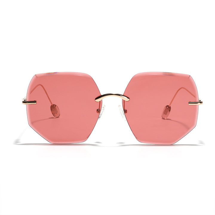 Women’s geometric sunglasses with high-quality gold frame Kalsten