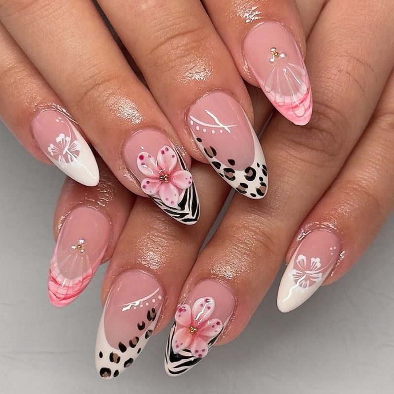 Chic Floral Design Press-On Nail Set Kalsten