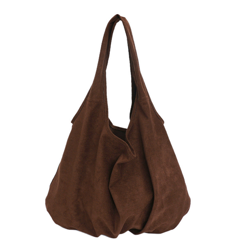 Soft Suede Slouchy Tote Bag