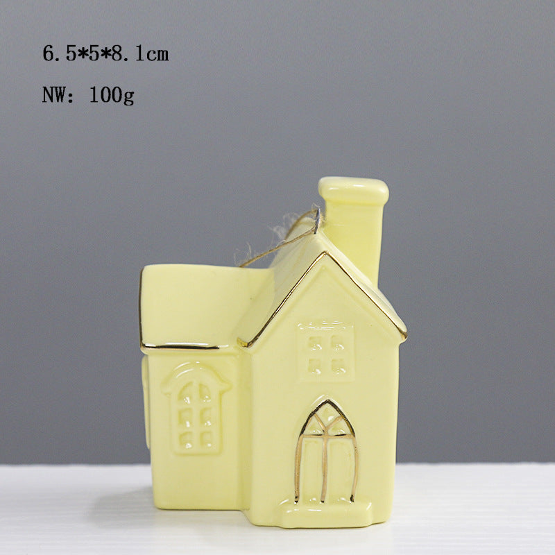 Ceramic House-Shaped Decorative Kalsten