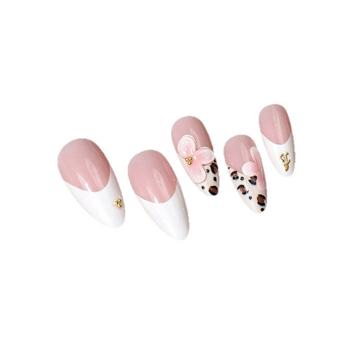 Elegant Floral Acrylic Press-On Nail Set Kalsten
