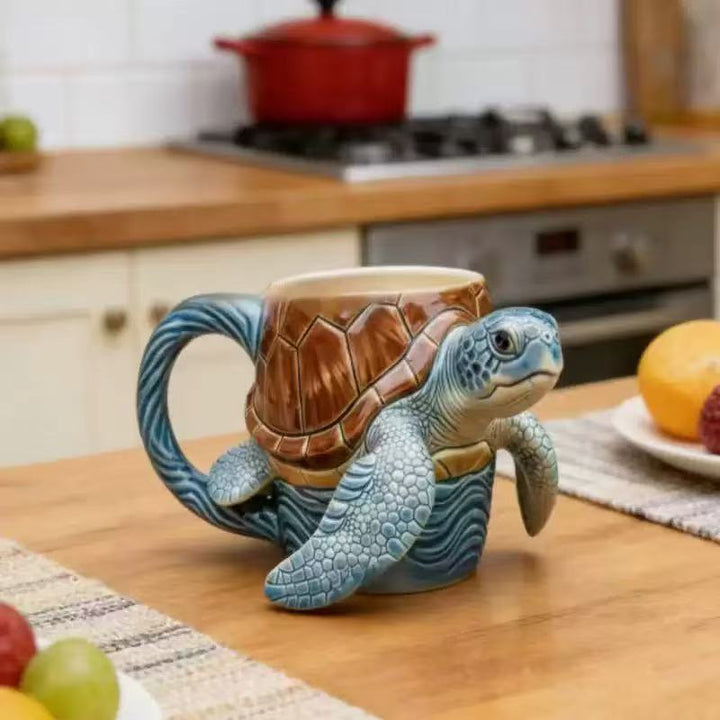 Coffee cup with turtle design Kalsten