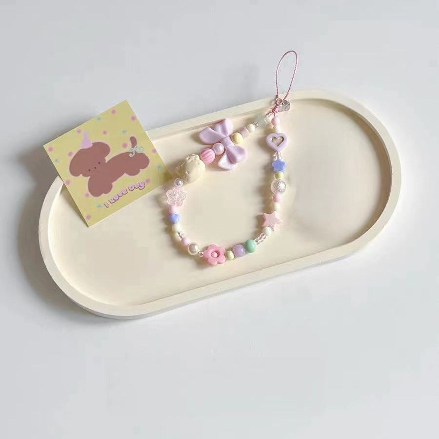 Playful Themed Beaded Charm Necklace Kalsten
