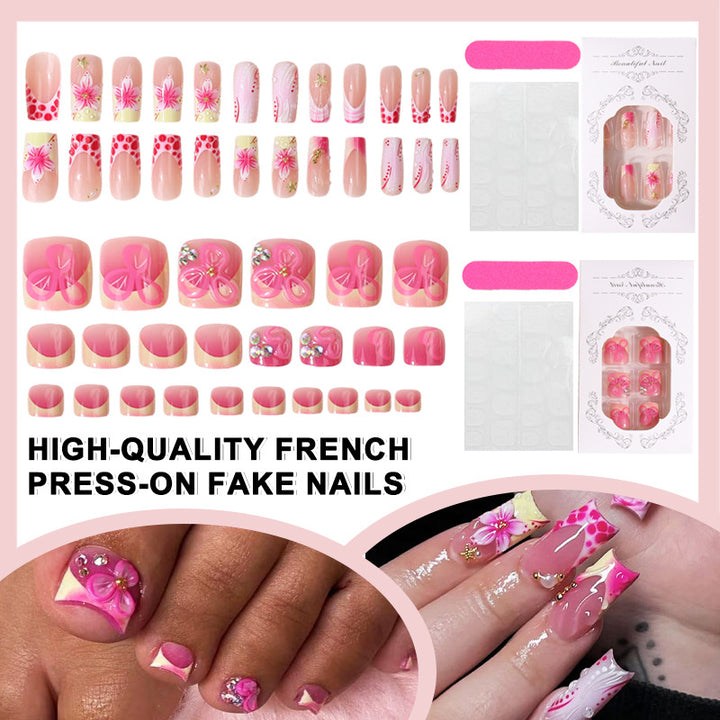 Elegant French Style Press-On Nail Tips Kalsten