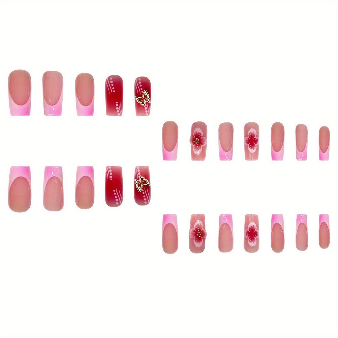 Decorative Press-On Nail Set Kalsten