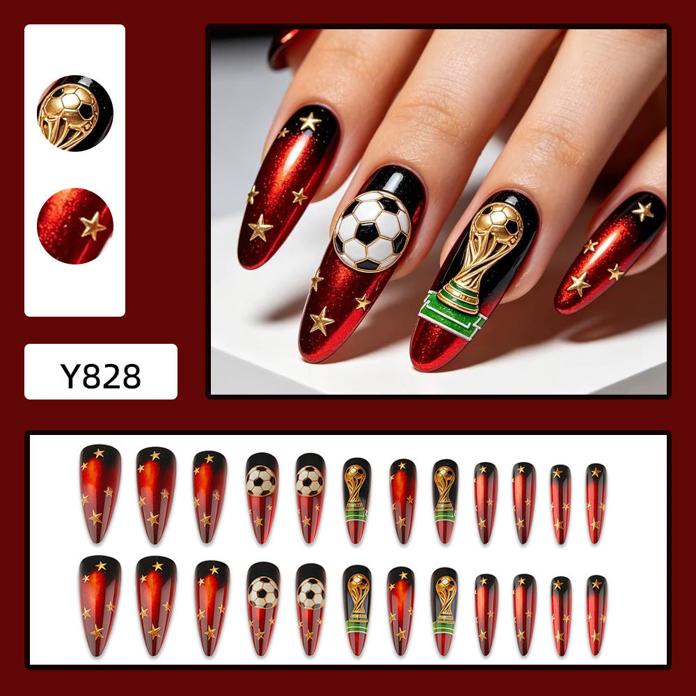 Creative Football Art Nails Kalsten