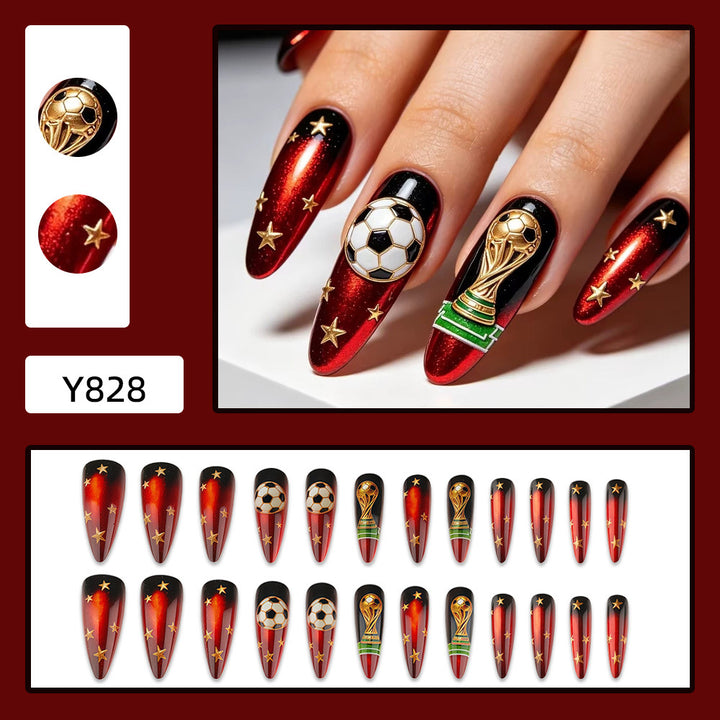Creative Football Art Nails Kalsten