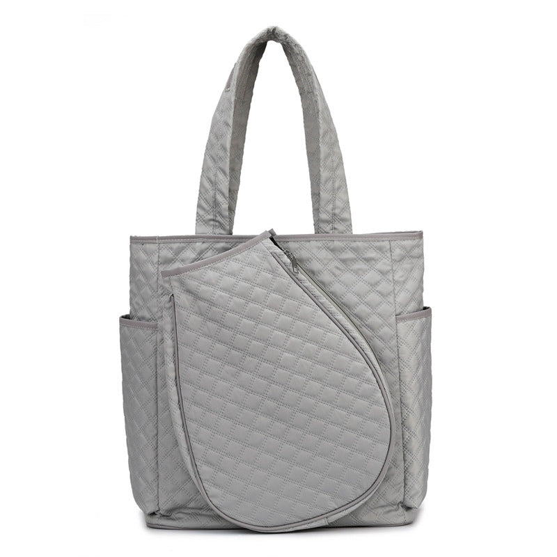Quilted Multi-Pocket Tote Bag Kalsten