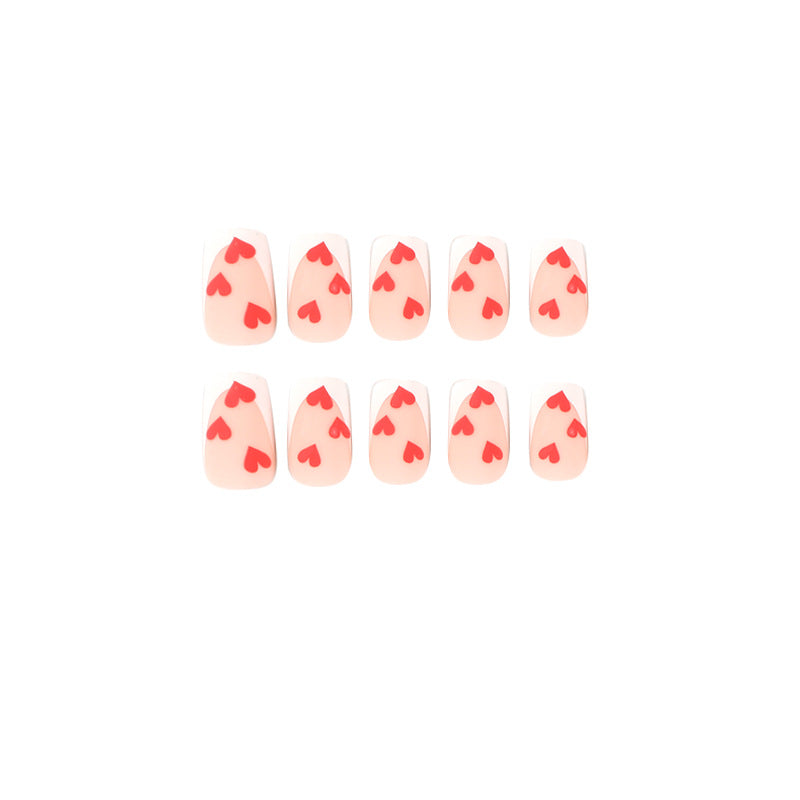 Artful Nail Art with Heart Design Kalsten