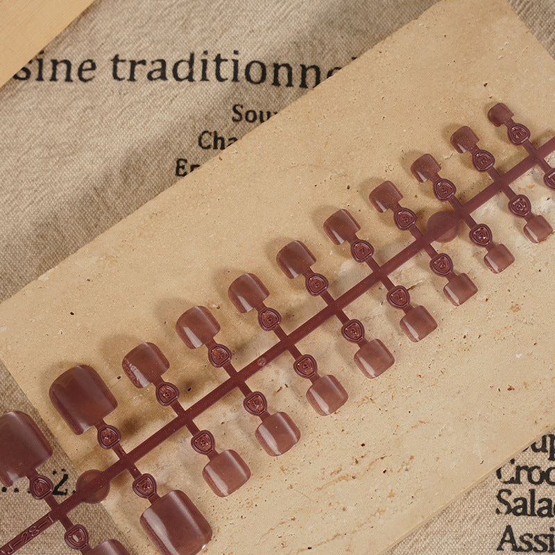 Glossy Short Square Press-On Nails Kalsten