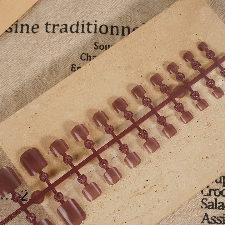 Glossy Short Square Press-On Nails Kalsten