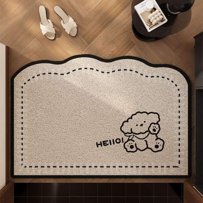 Playful Coffee-Themed Bath Mat