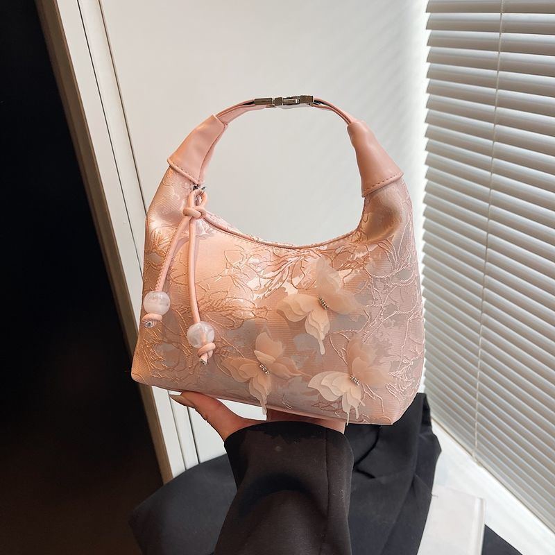 Floral Embellished Hobo Bag Kalsten