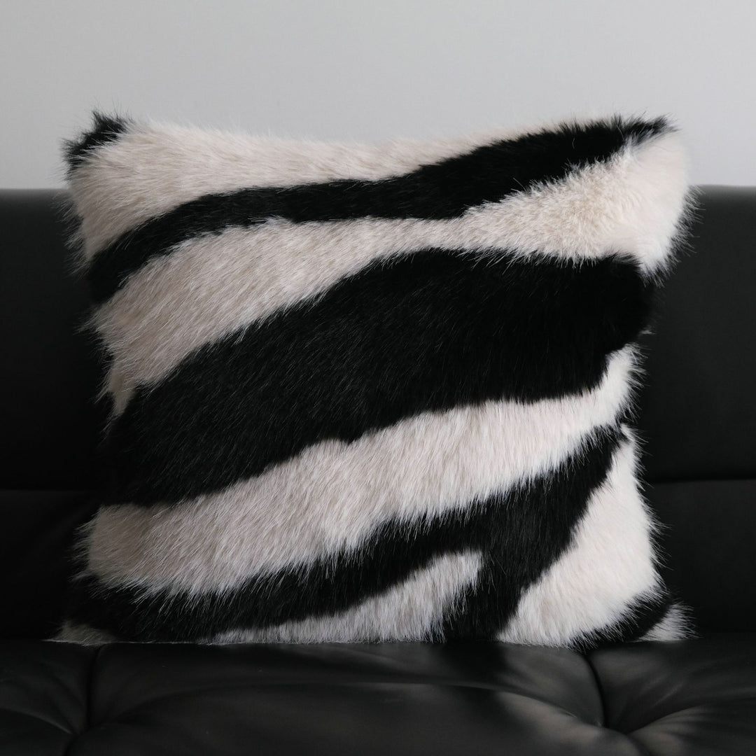 Faux Fur Accent Pillow for Sofa Decor