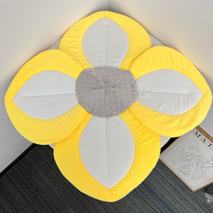 Flower-Shaped Padded Baby Play Mat Floor Cushion