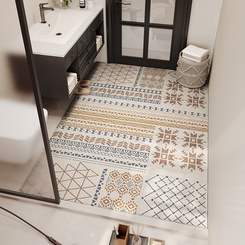 Tribal Pattern Bathroom Mat Kalsten