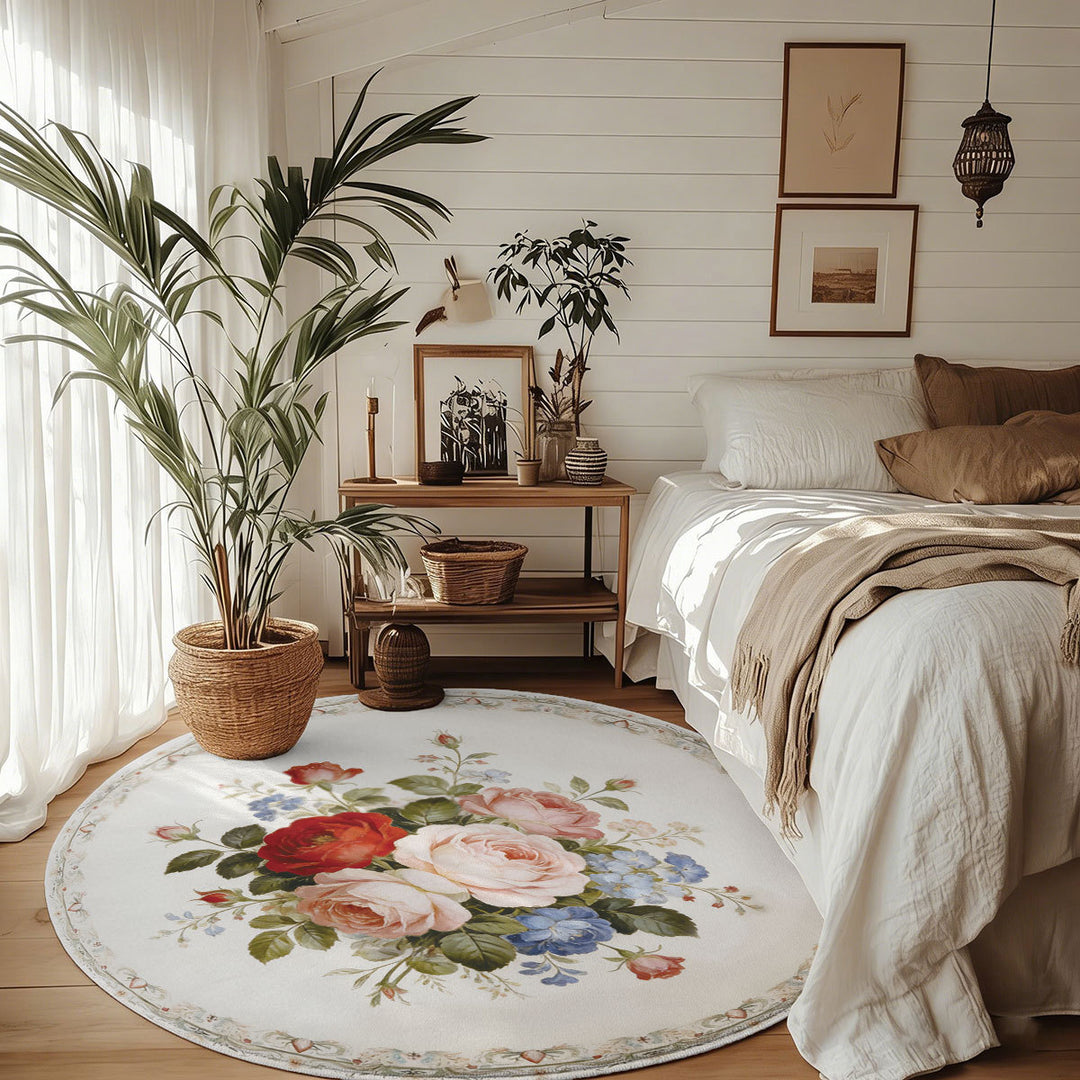Floral Pattern Area Rug