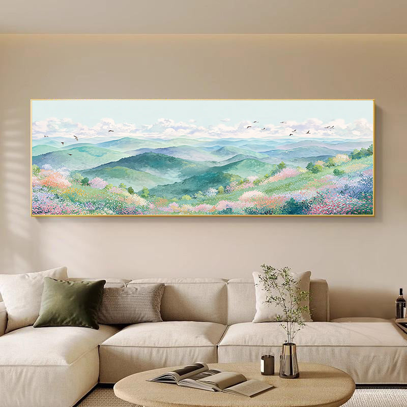 Scenic Mountain View Canvas Artwork