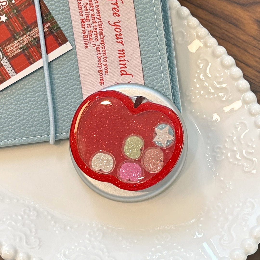 Funnier apple motif smartphone finger holder Kalsten
