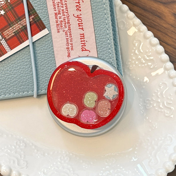 Funnier apple motif smartphone finger holder Kalsten