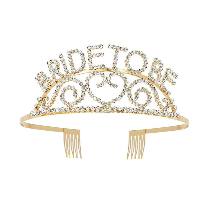 Women's Glittering Tiara with Heart Motifs Kalsten