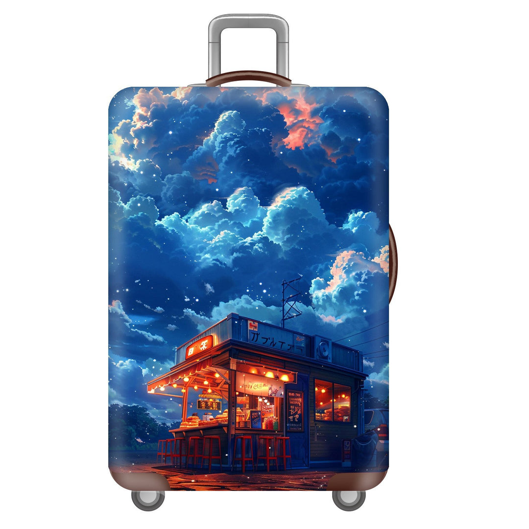 Unisex Hard Shell Suitcase with Dreamy Landscape Design Kalsten
