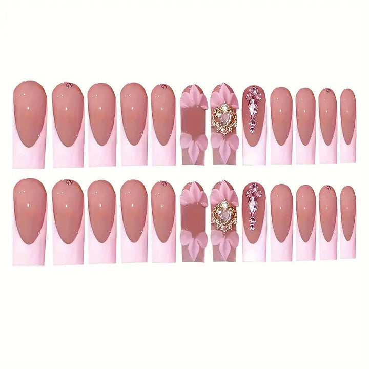 Floral Bohemian Press-On Nail Art Kalsten