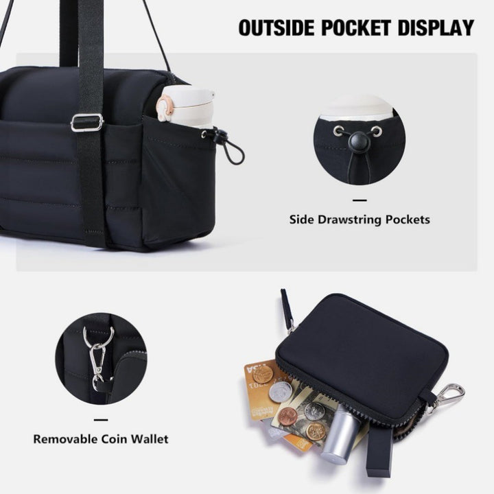 Multifunctional Shoulder Bag with Removable Organizer Kalsten