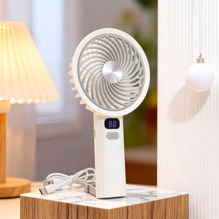 Portable handheld fan with digital speed control Kalsten