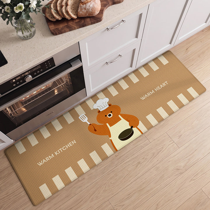 Anti-Fatigue Panda-Themed Kitchen Runner Mat Kalsten