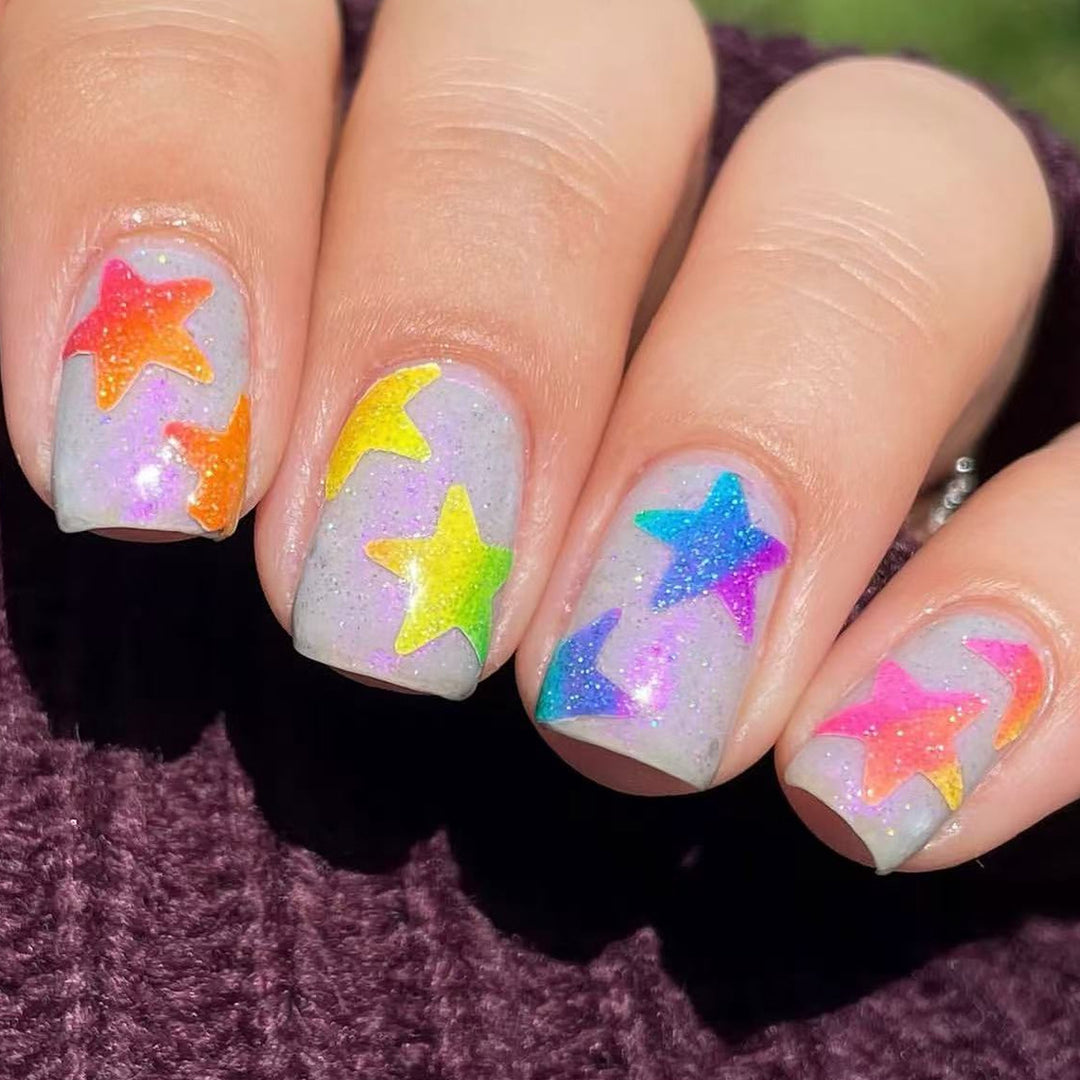 Starry Glow-In-The-Dark Nail Art Extensions Kalsten