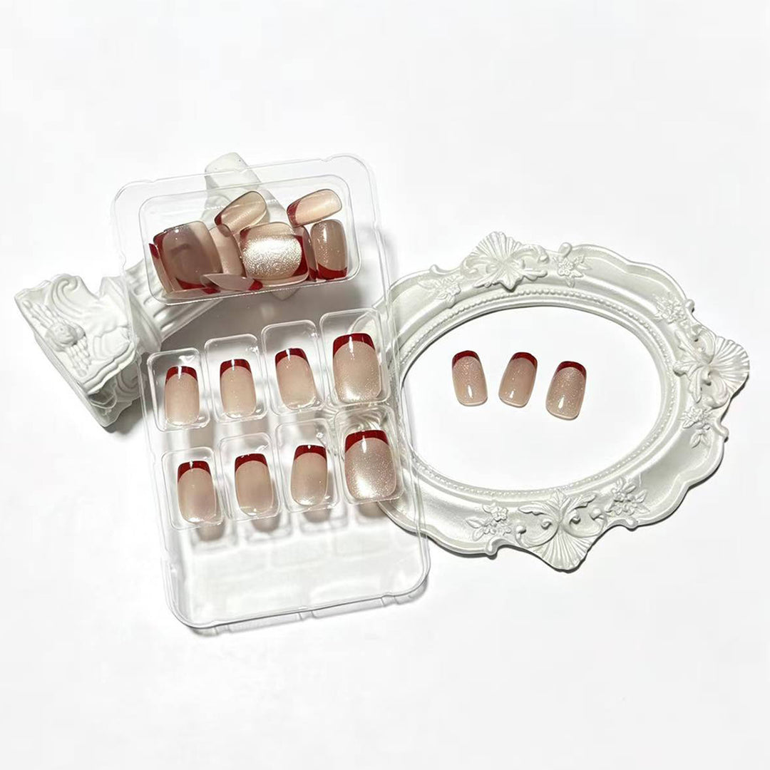 Elegant French Tip Nail Art Set Kalsten