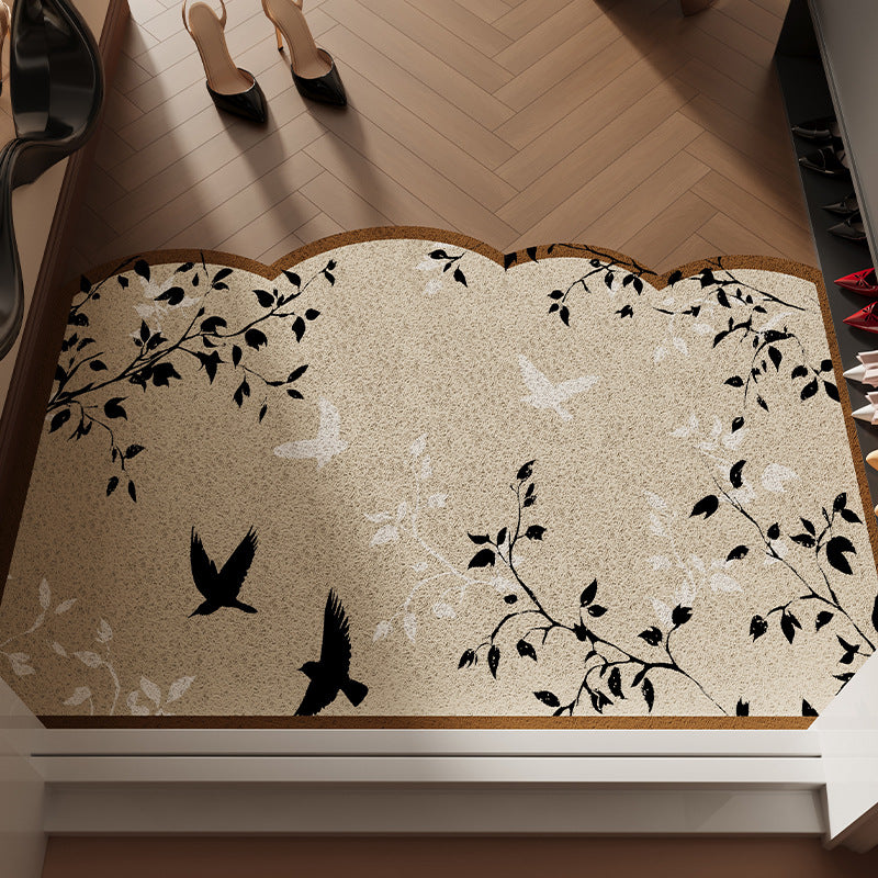 Floral Patterned Welcome Mat