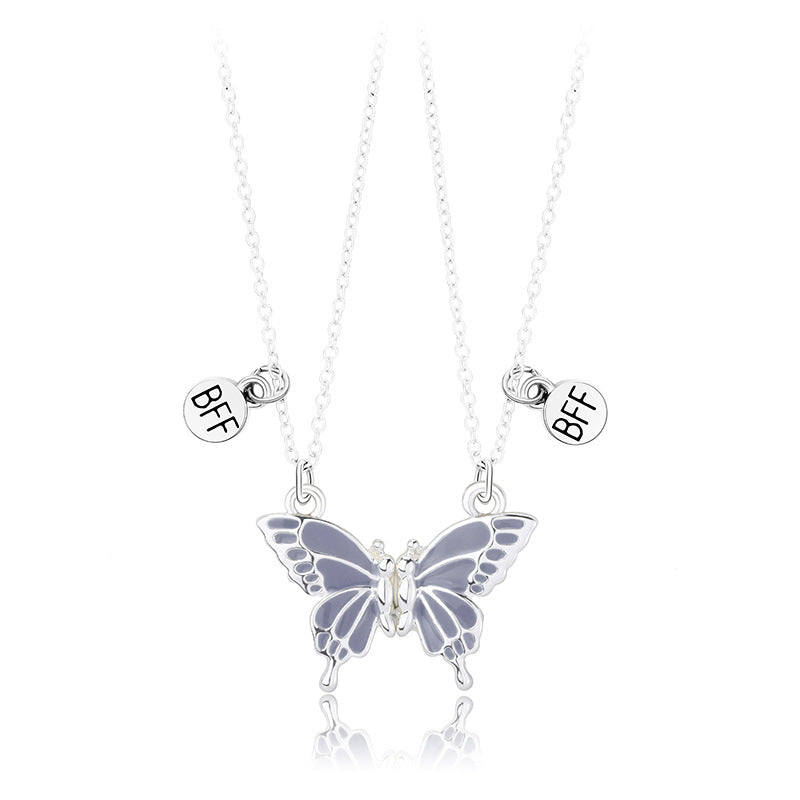 Butterfly Pendant Friendship Necklace Kalsten
