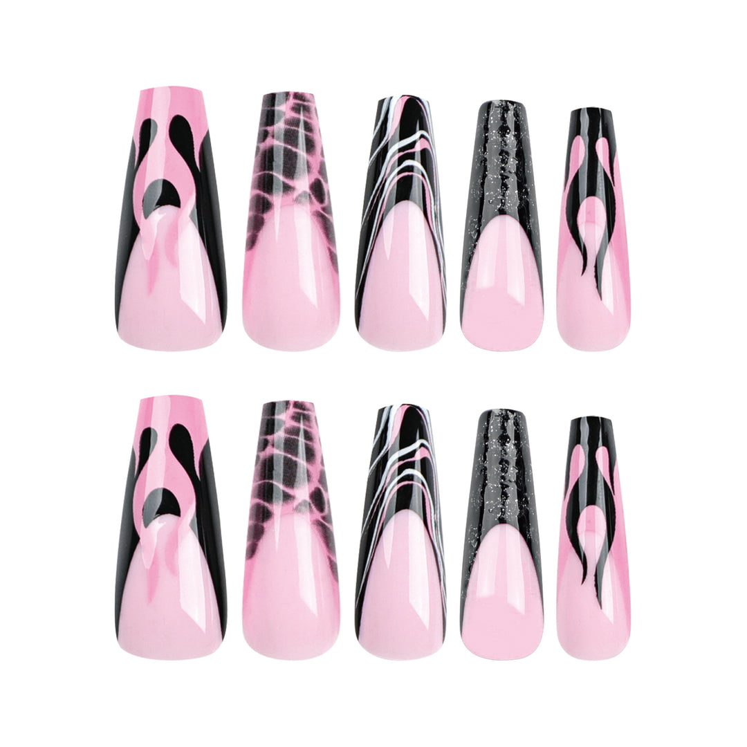 Artistic stiletto nails in modern design Kalsten