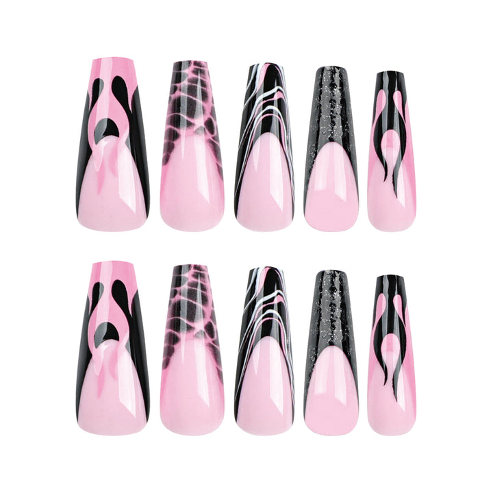 Artistic stiletto nails in modern design Kalsten