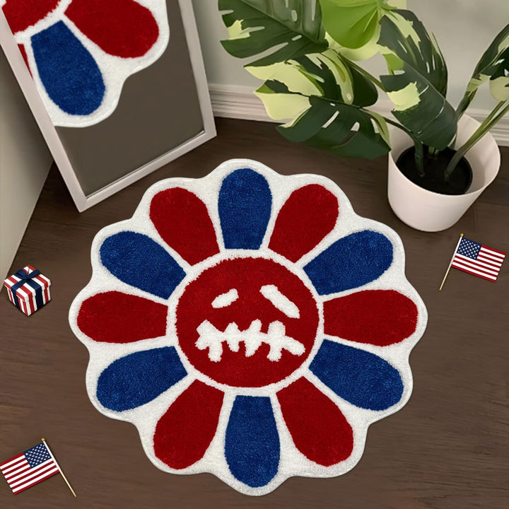 Floral Pattern Bath Mat