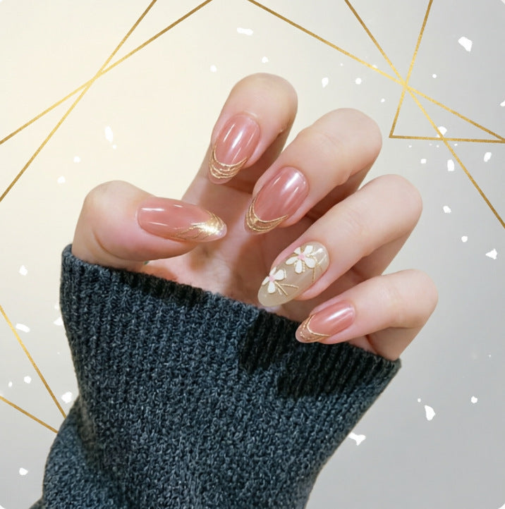 Artificial nails with floral design Kalsten